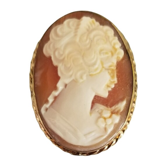 JL GF Shell Cameo Brooch/c-clasp JL GF Shell Cameo Brooch/c-clasp