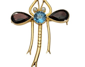 スターリングシルバー ゴールドヴェルメイユ ガーネット ブルー