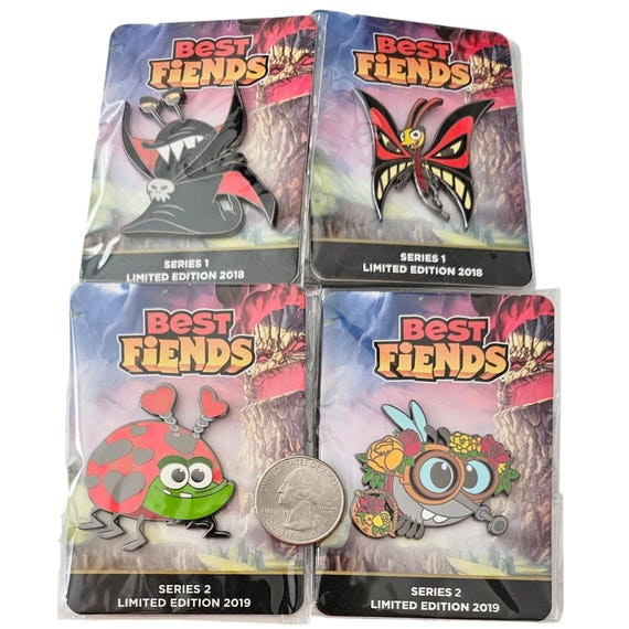 Series 1, 2 Limited Edition 2018 And 2019 Best Friends Pins Lot of 4 New L557