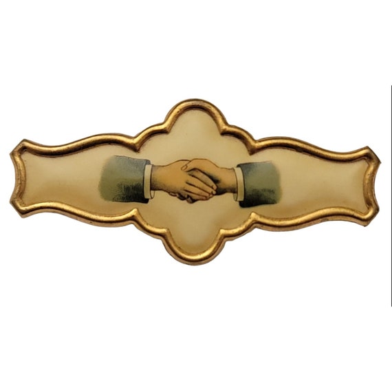 1995 The Whitehead & Hoag Co. Newark N.J. Fraternal Handshake Pin, M1011