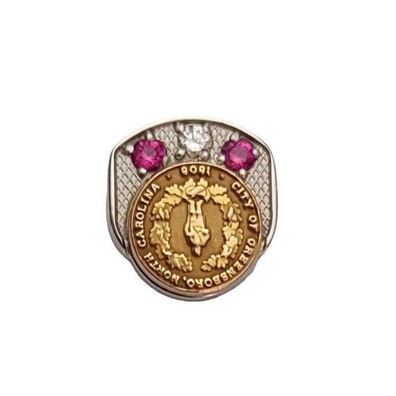 10K Yellow Gold City of Greensboro, North Carolina 1808 Lapel Tie Pin, E931