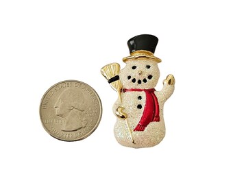 ★ mignon.r.l★ Vintage Enamel Numbered Snowman Brooch L186 - Etsy