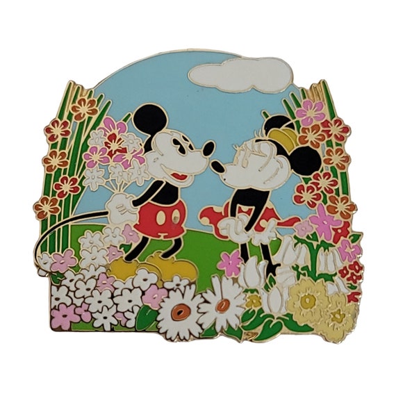 Disney 2003 Mickey & Minnie Flower Garden Spring Summer Pin K302