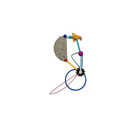 Eve Kaplin Kinetic Brooch Moveable Colorful Wearable Art Pin