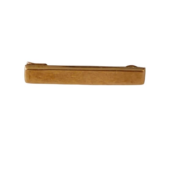 10K Yellow Gold Bar Pin Small C-Clasp