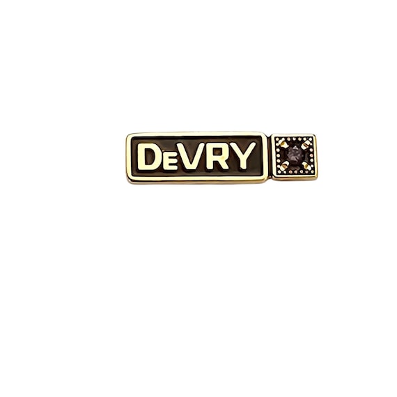 10K Yellow Gold DeVry Lapel Pin