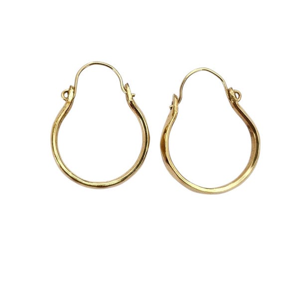 14K Yellow Gold Hoop Earrings