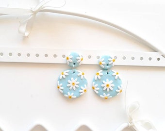 Daisy Stud Earrings | Clay Daisy Earrings | Clay Earrings | Clay Studs | Statement Earrings | Unique Sunflower | Flower Earrings, birthday