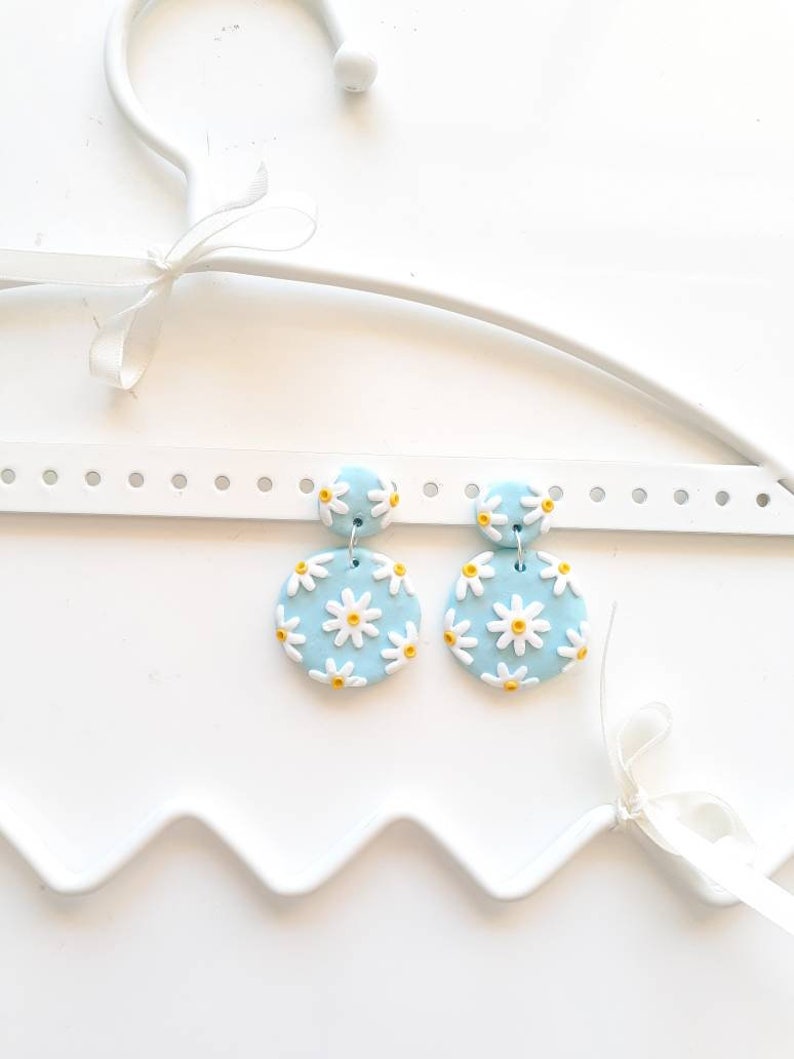 Daisy Stud Earrings Clay Daisy Earrings Clay Earrings Etsy UK