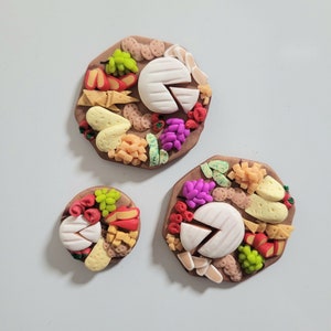 Fridge Magnet, Polymer Clay Cheese Board, Clay Food, Charcuterie Board, Birthday Gift Idea, Food Lover Gift, Kitchen Decor, Gift for Mum