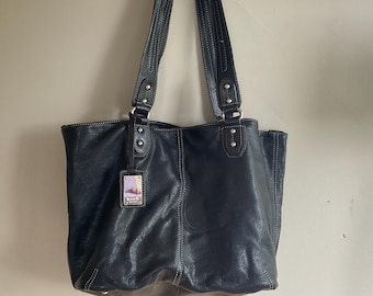 Tignanello Black Leather Purse