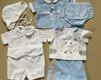 1960s Baby Boy Clothes 3 Outfits