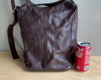 Large Brown Leather Purse