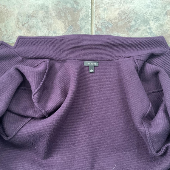 Talbots Wool Sweater Jacket Medium - image 8