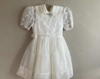 1970s Girls First Communion Dress