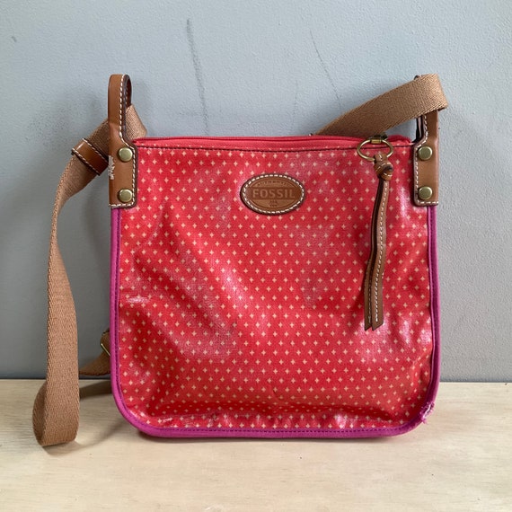 Red Fossil doxsee Bags