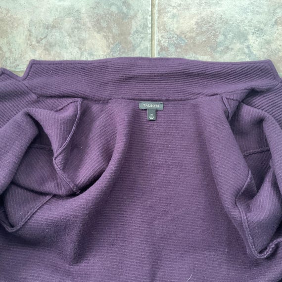 Talbots Wool Sweater Jacket Medium - image 9
