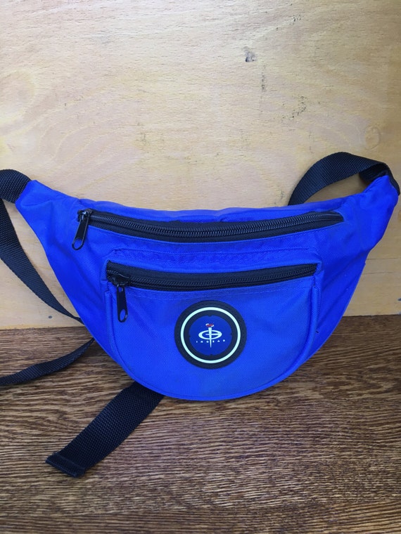 Blue Nylon 1990s Fanny Pack~