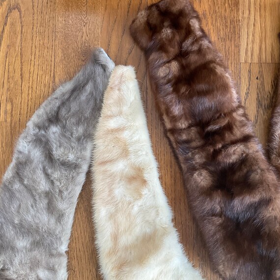 4 Vintage Mink Collars - image 2