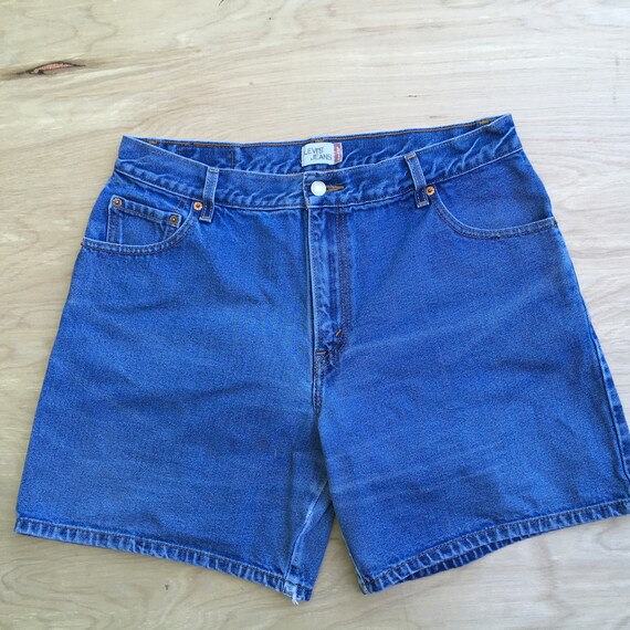 high waisted denim shorts size 16