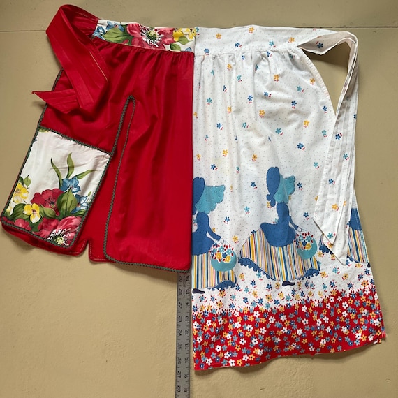 Vintage Half Aprons 1940s 1950s