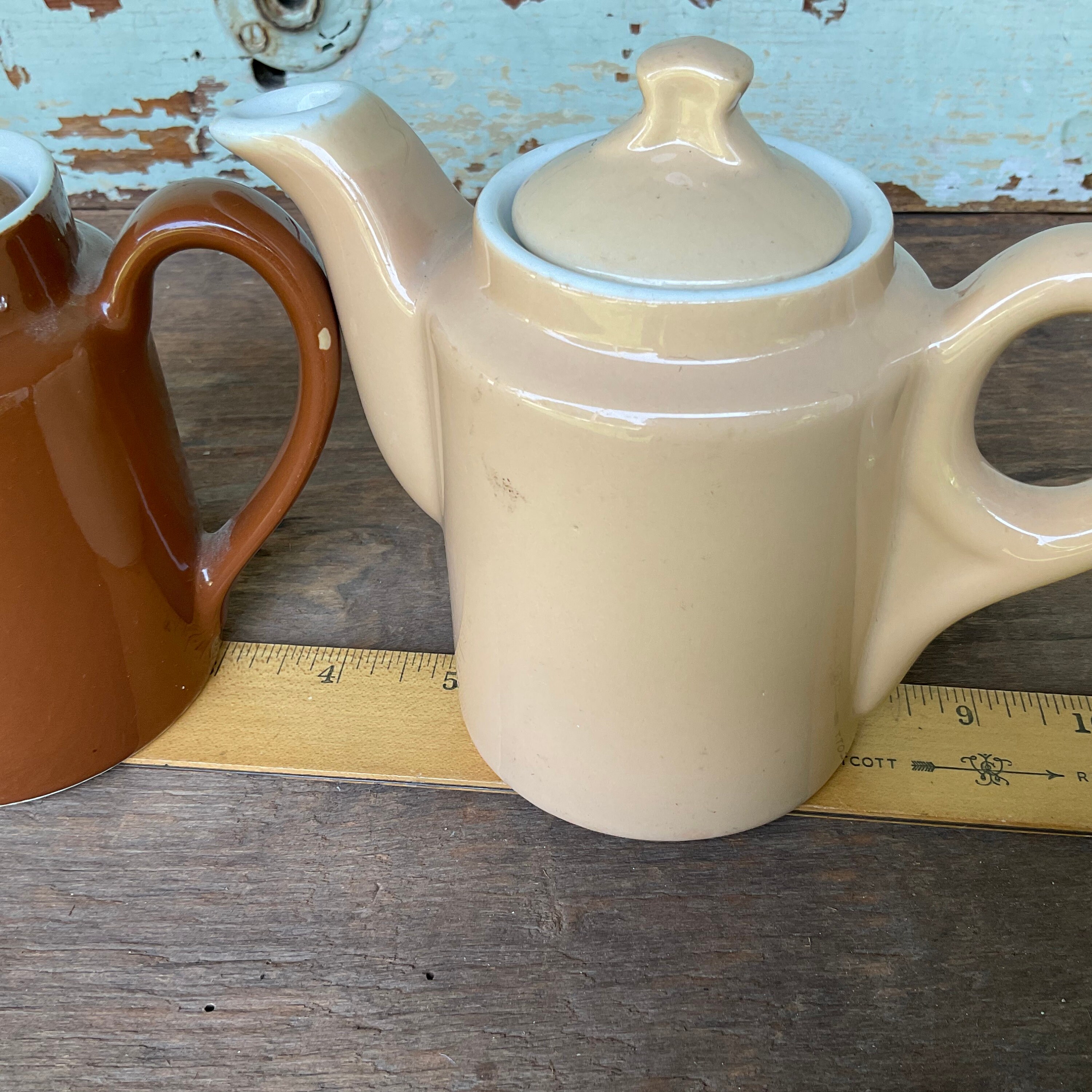 2 Individual Tea Pots Restaurant Etsy