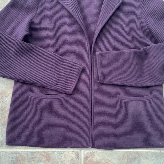 Talbots Wool Sweater Jacket Medium - image 2