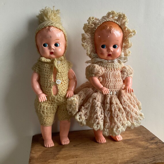 2 Ideal Hard Plastic Dolls 1950s Etsy