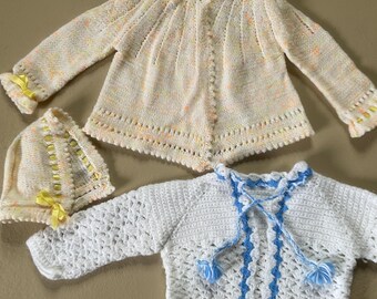1970s Baby Knitted/Crocheted Sweaters