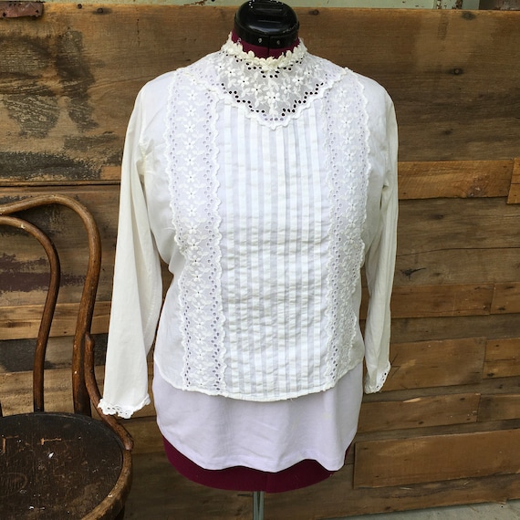 Blouse Antique Women's Shirt 1800s - image 1
