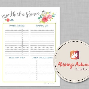 Editable Complete Homeschool Planner Perpetual Undated 20+ Page Tufted ...