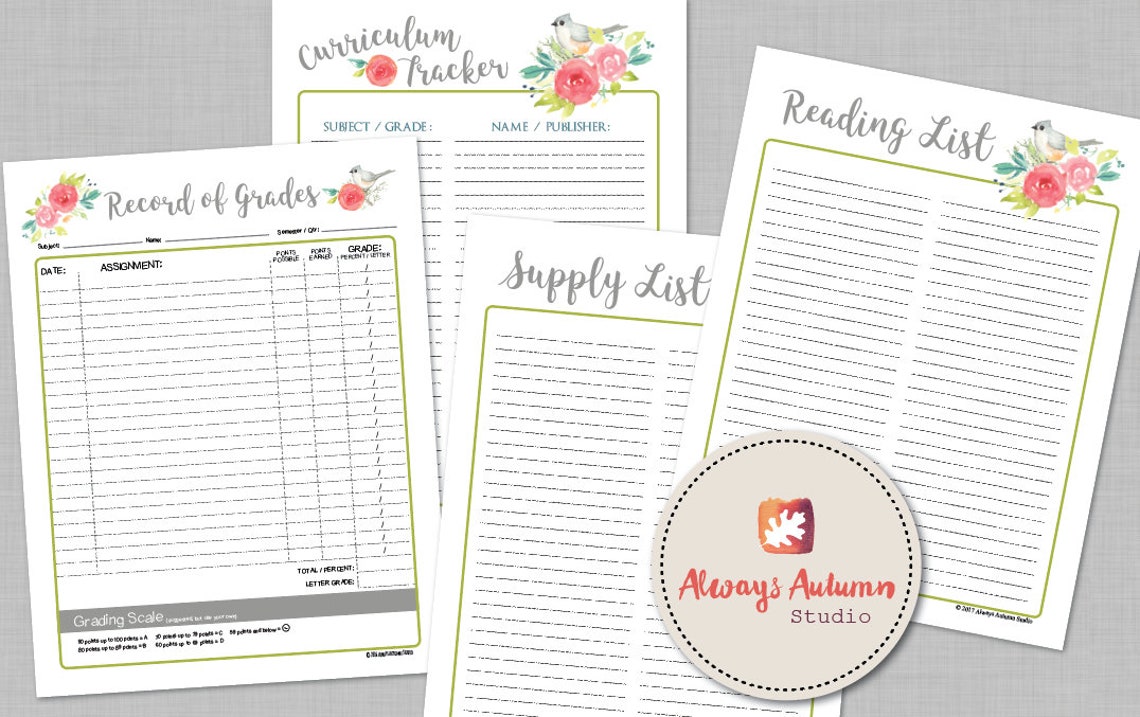 Editable Complete Homeschool Planner Perpetual Undated 20 - Etsy