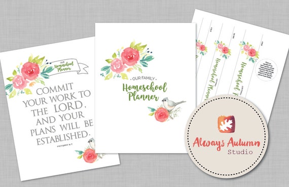 Download Editable Complete Homeschool Planner Perpetual Undated 20 Etsy