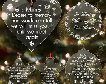 dad memorial christmas bauble