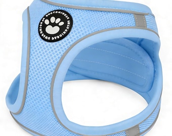 Dog Harness Small Dog, Soft Mesh Breathable Puppy Harness, Waterproof, Reflective, No Pull, in Vest, Lightweight Harness