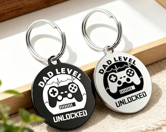 Personalised Keyring First Fathers Day Gift from Baby Bump, Dad to Be Keychain New Dad Gifts from Unborn Baby, Custom Keyrings Pregnancy