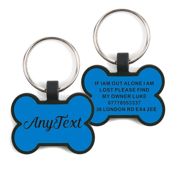 Personalised Silicone Name Tag Etsy