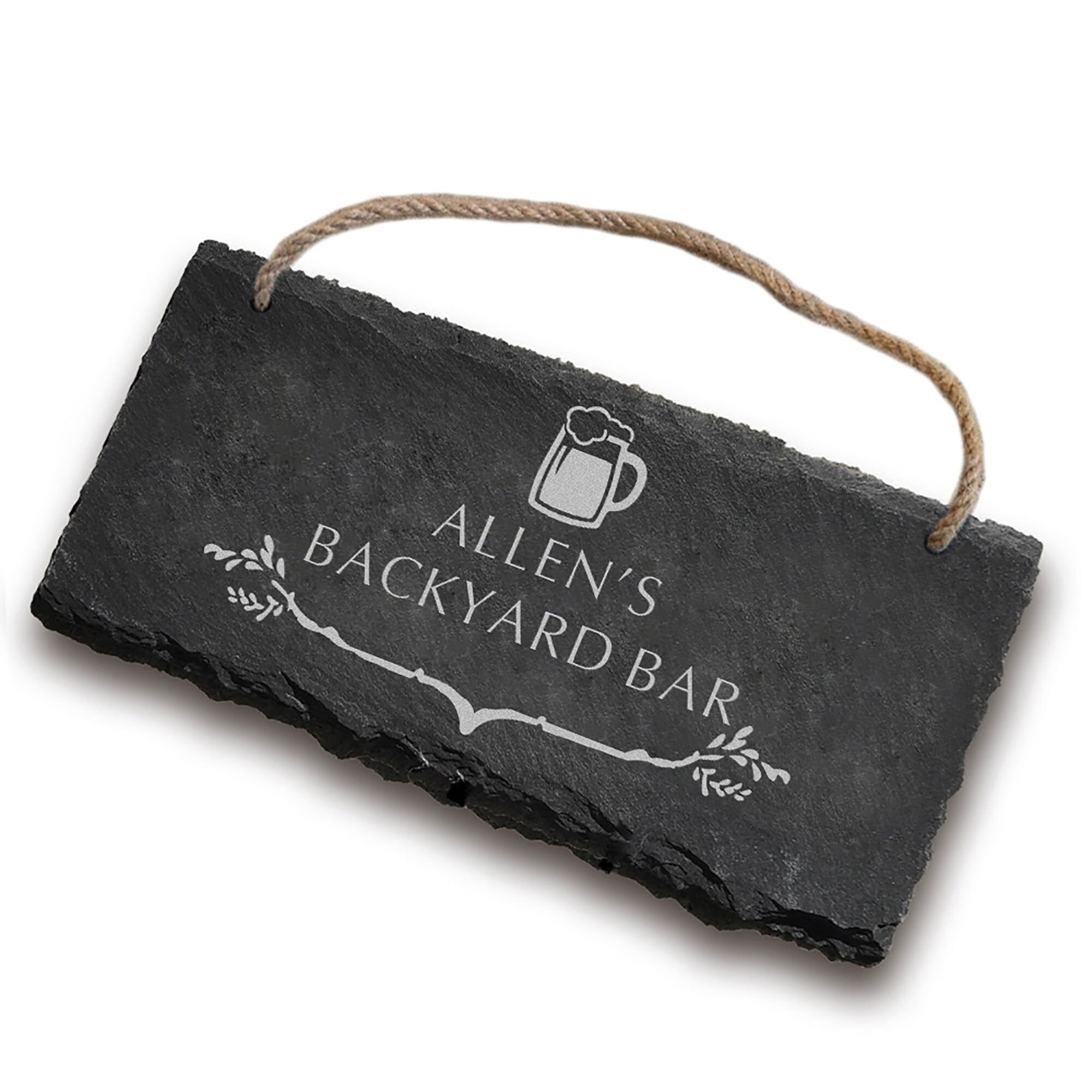 Personalised Backyard Bar Sign Garden Bar Sign Slate Sign Etsy UK