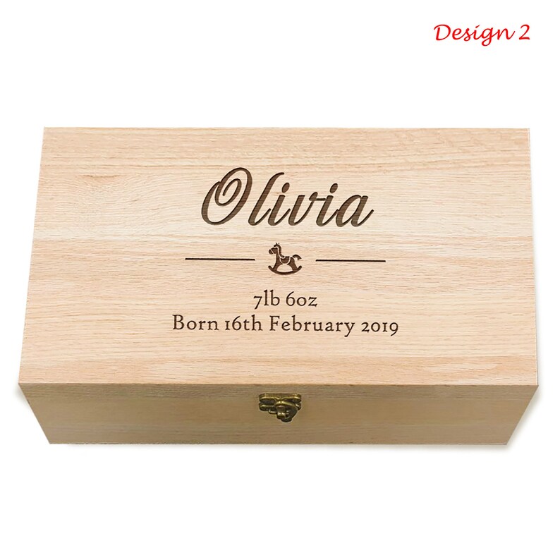 Personalised Wooden Keepsake Box/new Baby Memory Box/baby Etsy UK