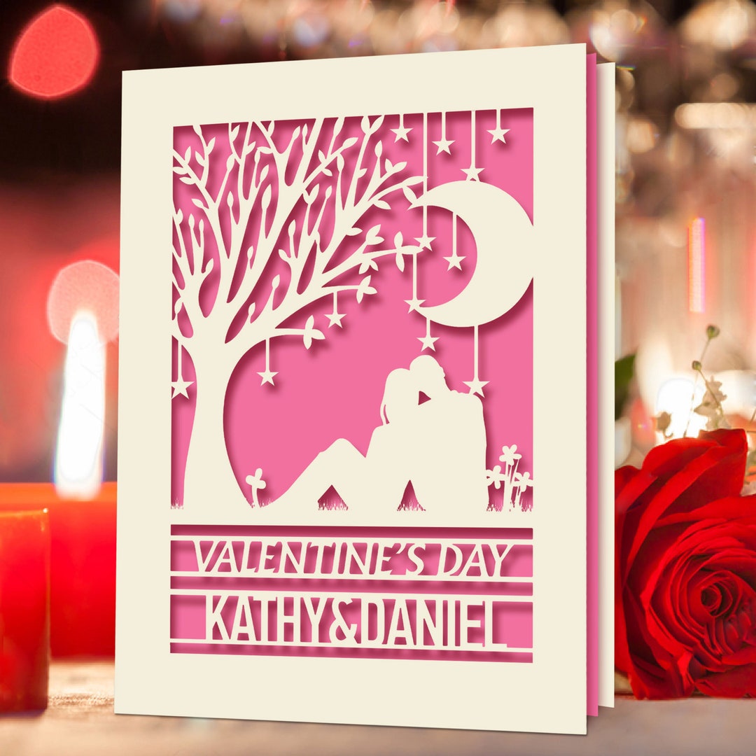 Personalised Valentines Day Card Personalised Gifts for Her Him ...