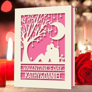 Personalised Valentines Day Card Personalised Gifts for Her Him Girlfriend Boyfriend Wife Husband Custom Gift for Anniversary Wedding