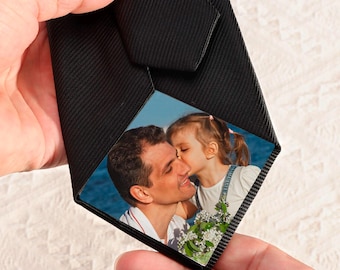 Custom Photo Patch for Ties Personalised Photo Tie Patch for Men 4Pcs Tie Picture Groom Gifts Father of The Bride Gifts