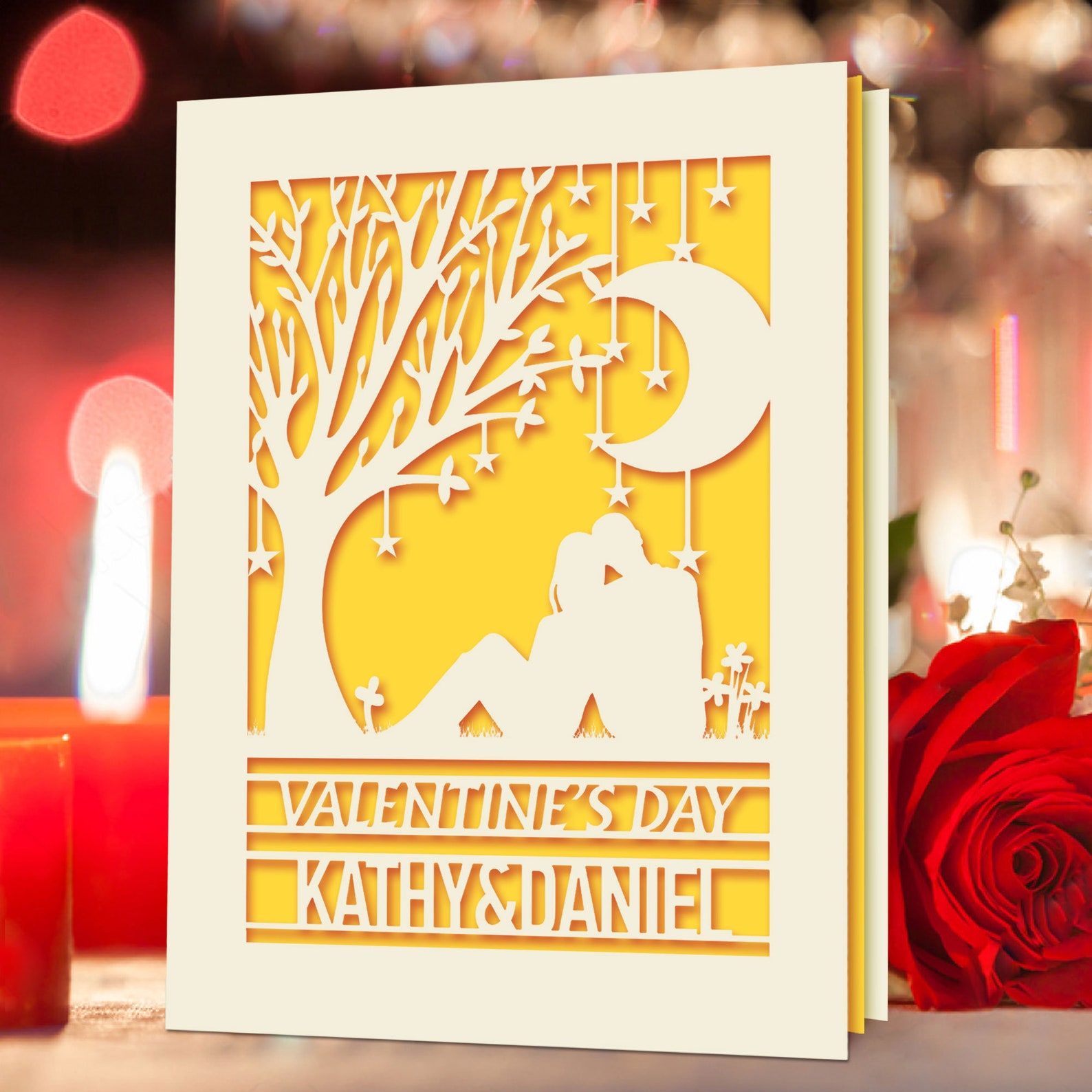 Personalised Valentines Day Card Personalised Gifts for Her Him ...