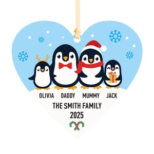 Personalised Christmas Ornaments Custom XMAS Bauble Tree Decoration UV Printed Christmas Ornament Xmas Family Tree Decoration 2025
