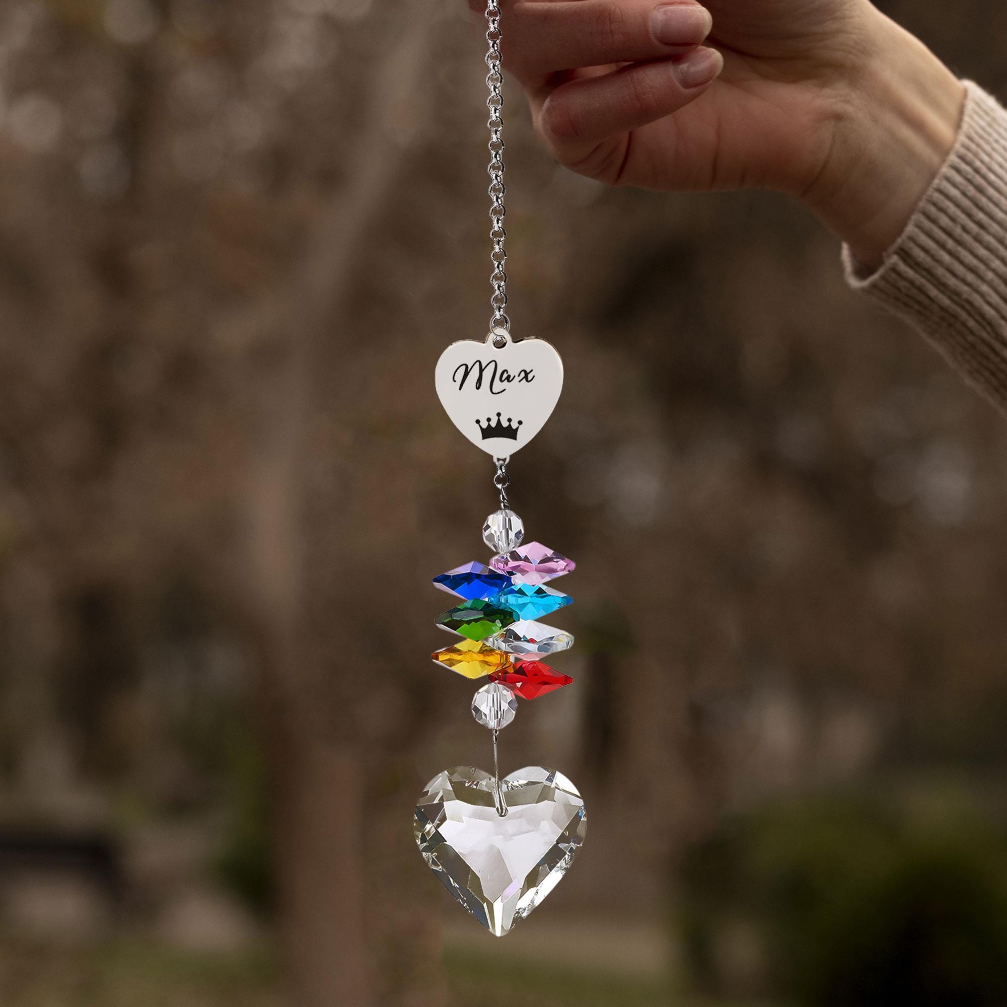 Personalised Rainbow Bridge Pet Loss Gifts, Pet Memorial Suncatcher ...