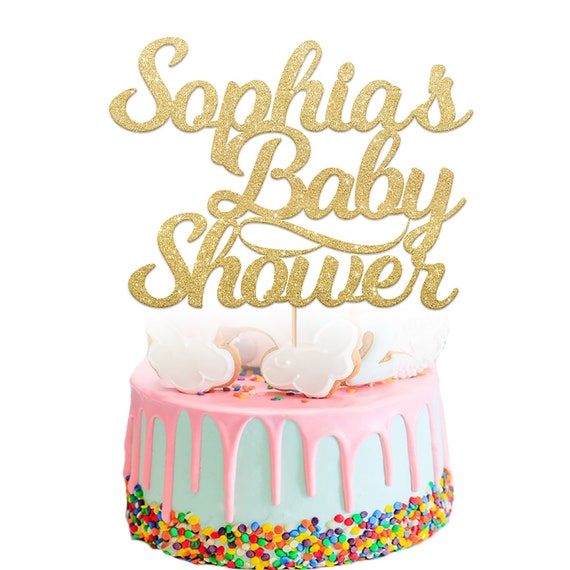 Name Birthday Cake Topper, Baby Shower Cake Topper