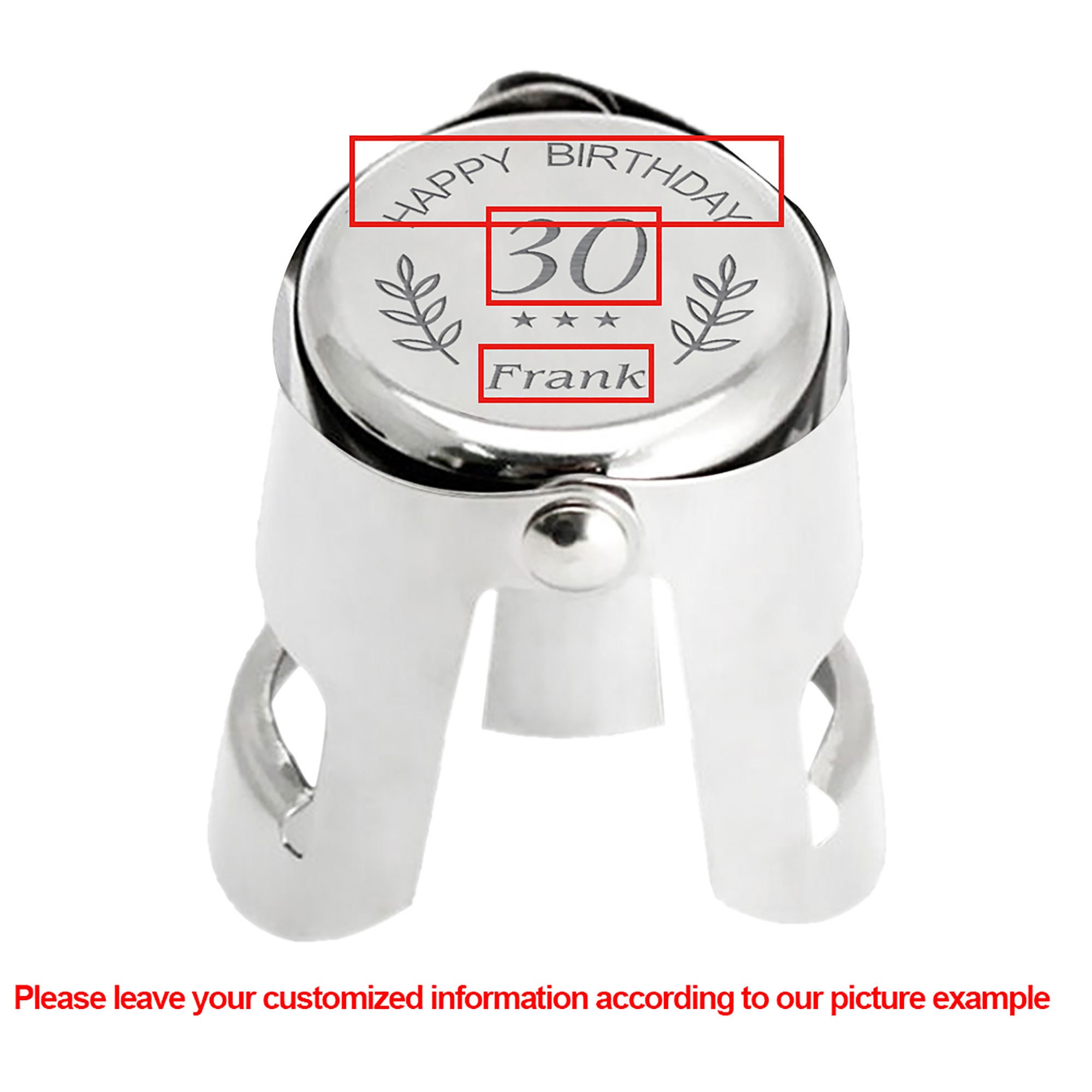 Personalised Prosecco Bottle Stopper Engraved Moscato Etsy UK