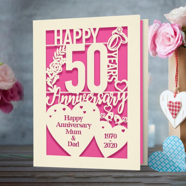 Personalised Papercut Wedding Cards, Laser Cut Wedding Anniversary Cards, Engagement Cards, Paper Cut Cards for Newlyweds Wedding Gifts