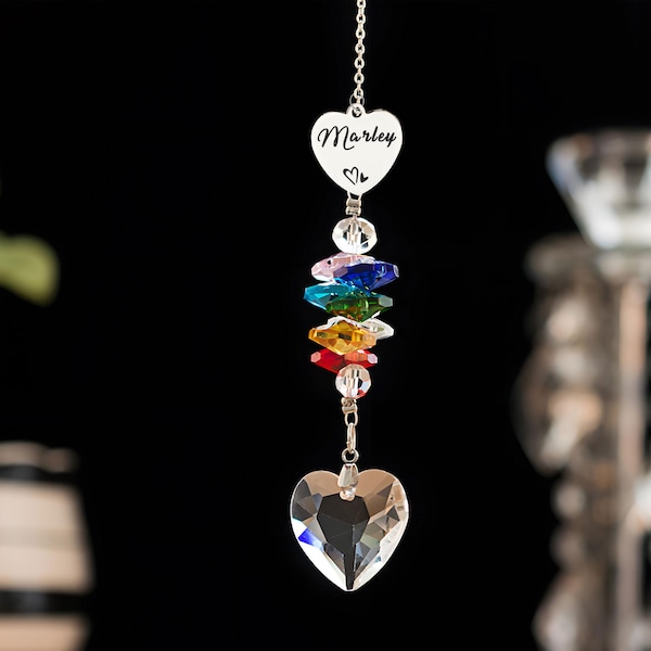 Personalised Rainbow Bridge Pet Loss Gifts, Pet Memorial Suncatcher, Crystal Suncatcher Rainbow Bridge, Sympathy Gift Memorial Gifts