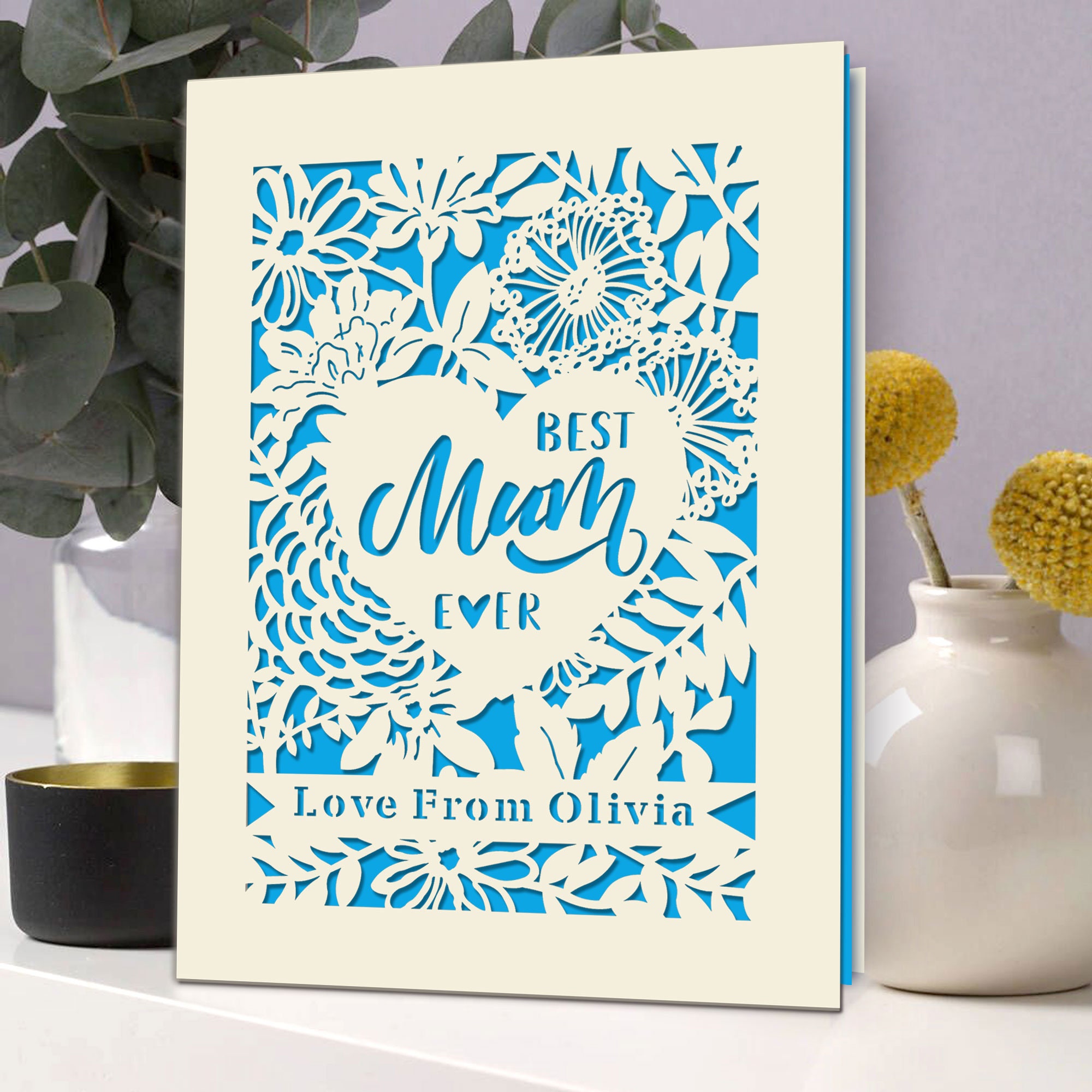 Personalised Mothers Day Cards Custom Mothers Day Gifts for Women Her ...